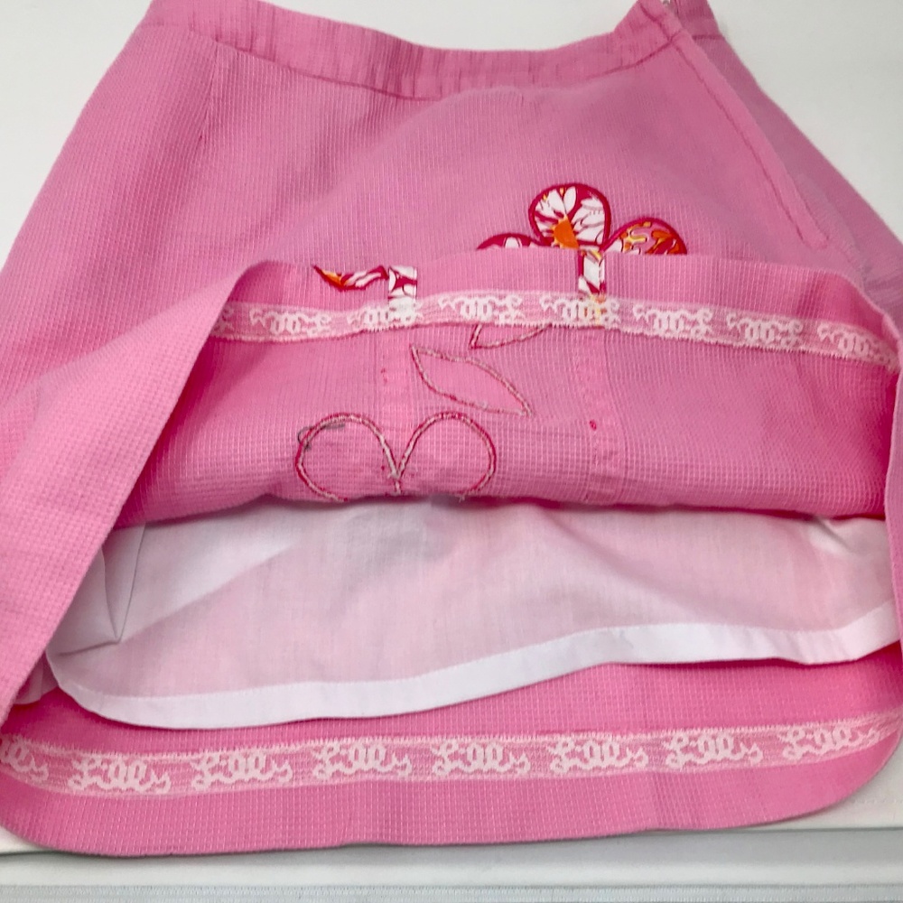 Lilly Pulitzer Pink Waffle Cotton Mini Skirt - Picture 5 of 6